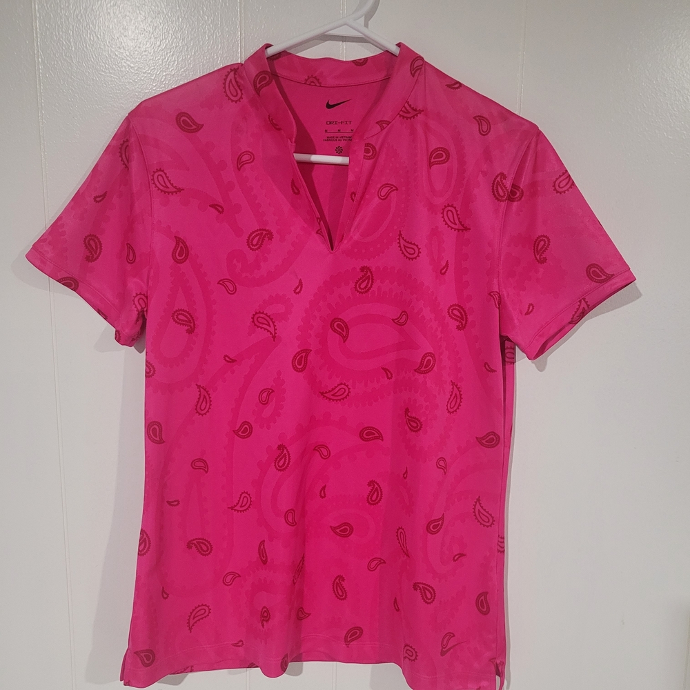 Women's Nike Dri-Fit Victory Jacquard Short Sleeve Polo Size Medium